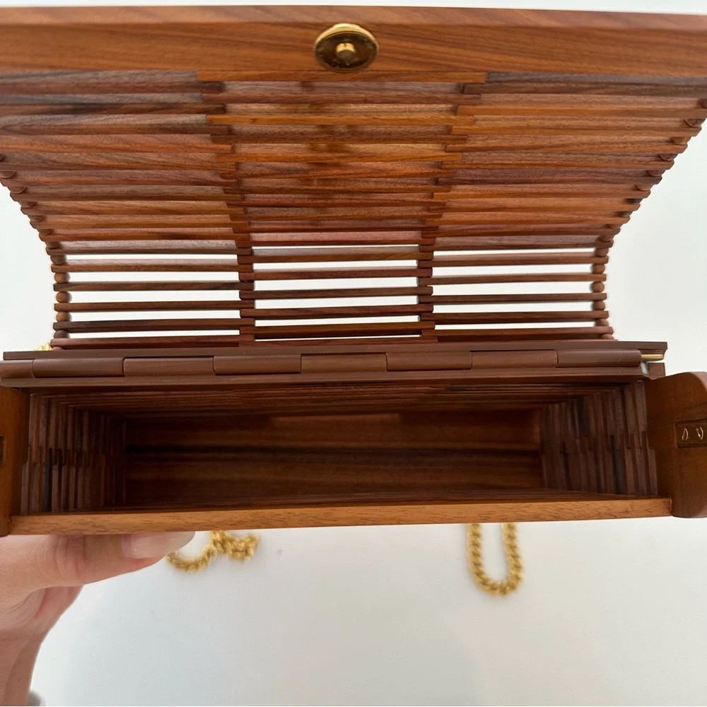 SOLD 🚫SAINT LAURENT Wood Kate Box Bag - Picture 15 of 17